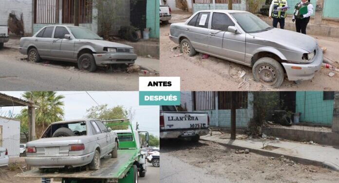 Inician operativo «Hermosillo Libre de Vehículos en Situación de Abandono 2026