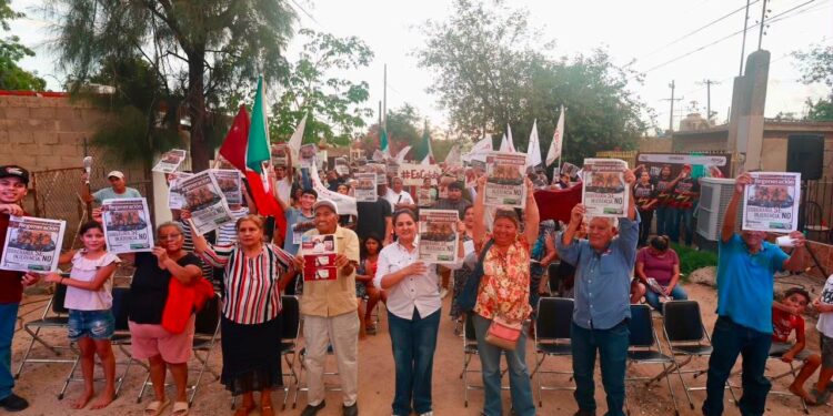 LA 4T SE DEFIENDE DESDE LAS COLONIAS Y A RAS DE SUELO: CELIDA LÓPEZ