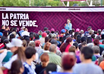 Lorenia Valles reafirma compromiso con las familias del Poblado Miguel Alemán